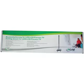 Uchwyt sufitowy płaski i skośny InLine do telewizorów TFT / LED / Plasma 32-55 cali do 50 kg