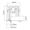 Uchwyt pasywny InLine 23152C do odtwarzacza multimedialnego 41-69mm