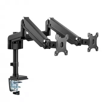 Uchwyt biurkowy InLine z podnośnikiem, do dwóch monitorów do 82 cm (32 cale), 9 kg