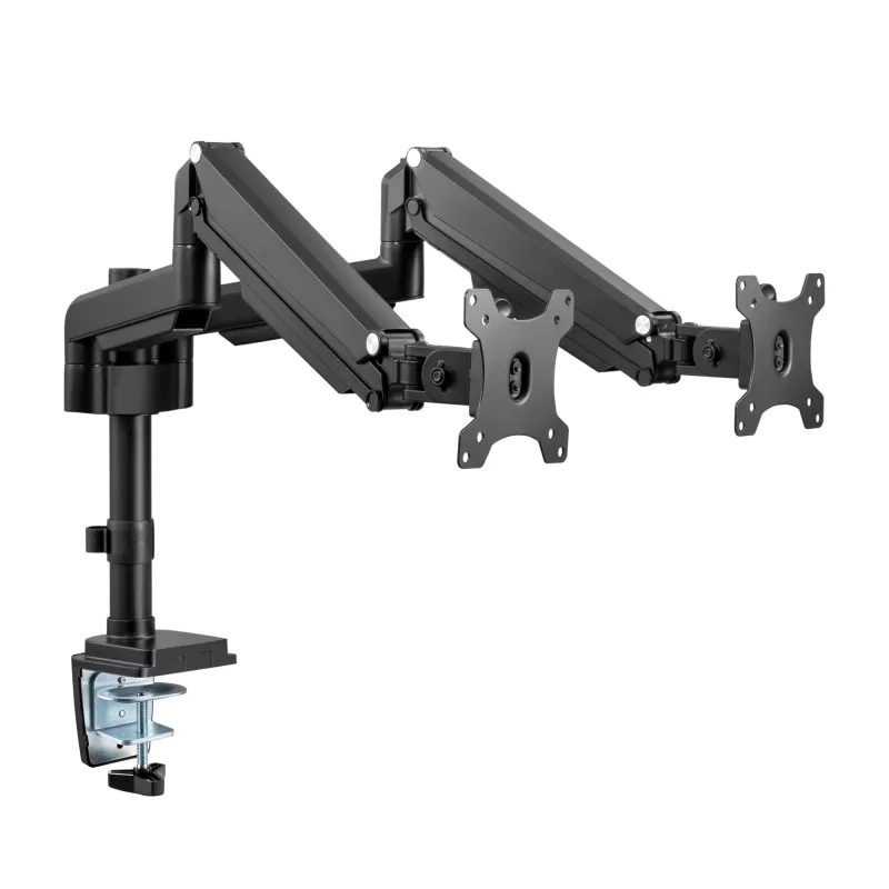 Uchwyt biurkowy InLine z podnośnikiem, do dwóch monitorów do 82 cm (32 cale), 9 kg