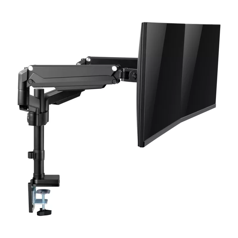 Uchwyt biurkowy InLine z podnośnikiem, do dwóch monitorów do 82 cm (32 cale), 9 kg