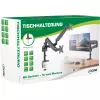 Uchwyt biurkowy InLine z podnośnikiem, do dwóch monitorów do 82 cm (32 cale), 9 kg