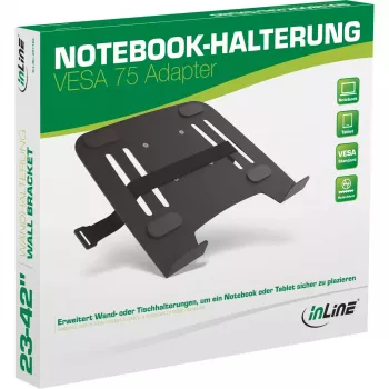 Uchwyt/mocowanie do notebooka InLine z adapterem VESA 75