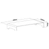 InLine Monitor Platform Aluminium 63mm max. 10kg Freestanding srebrny 23175A