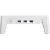 InLine Monitor Platform+, 2x USB 3.2 Gen1 i ładowanie QC3, 80 mm, maks. 15 kg