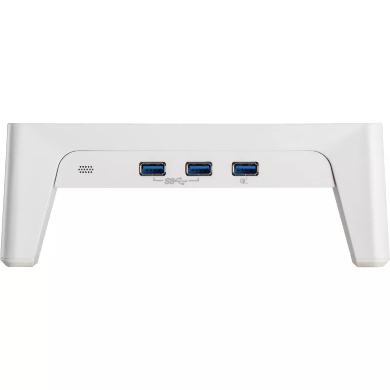 InLine Monitor Platform+, 2x USB 3.2 Gen1 i ładowanie QC3, 80 mm, maks. 15 kg