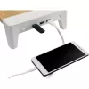 InLine Monitor Platform+, 2x USB 3.2 Gen1 i ładowanie QC3, 80 mm, maks. 15 kg