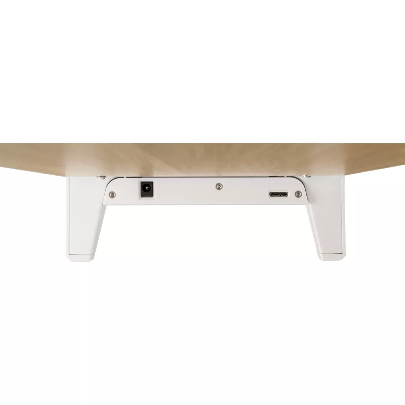 InLine Monitor Platform+, 2x USB 3.2 Gen1 i ładowanie QC3, 80 mm, maks. 15 kg