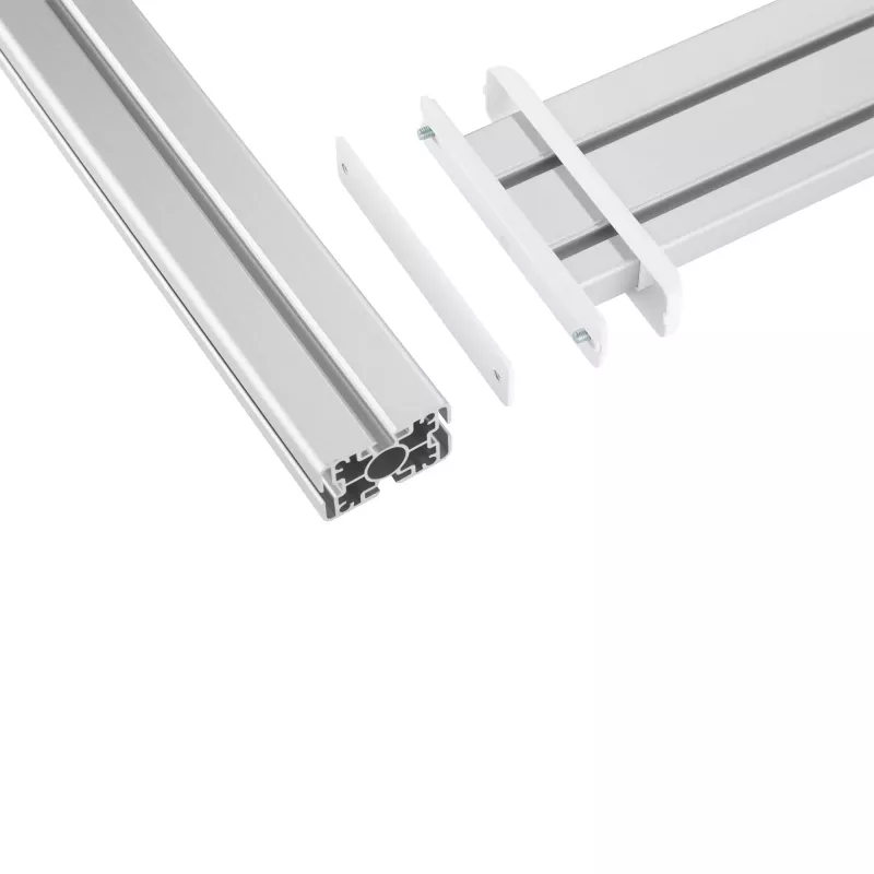 InLine 23181E Panel montażowy Slatwall do stołu, aluminium, 1 m z 2 słupkami 0,43 m