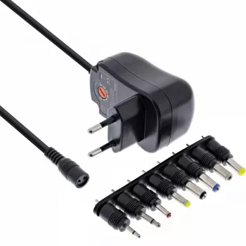 InLine Uniwersalny zasilacz 12W, 110–240V na 3–12V, maks. 1200mA