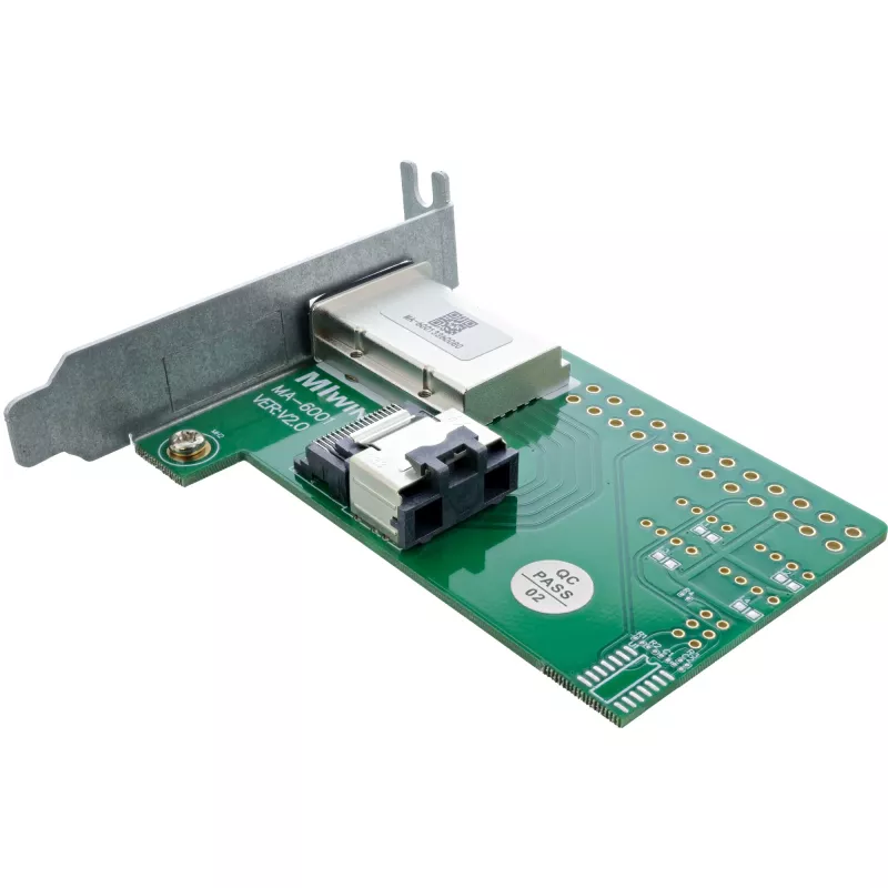 InLine SAS Low Profile Adapter Bracket zewnętrzny SFF-8088 / wewnętrzny SFF-8087