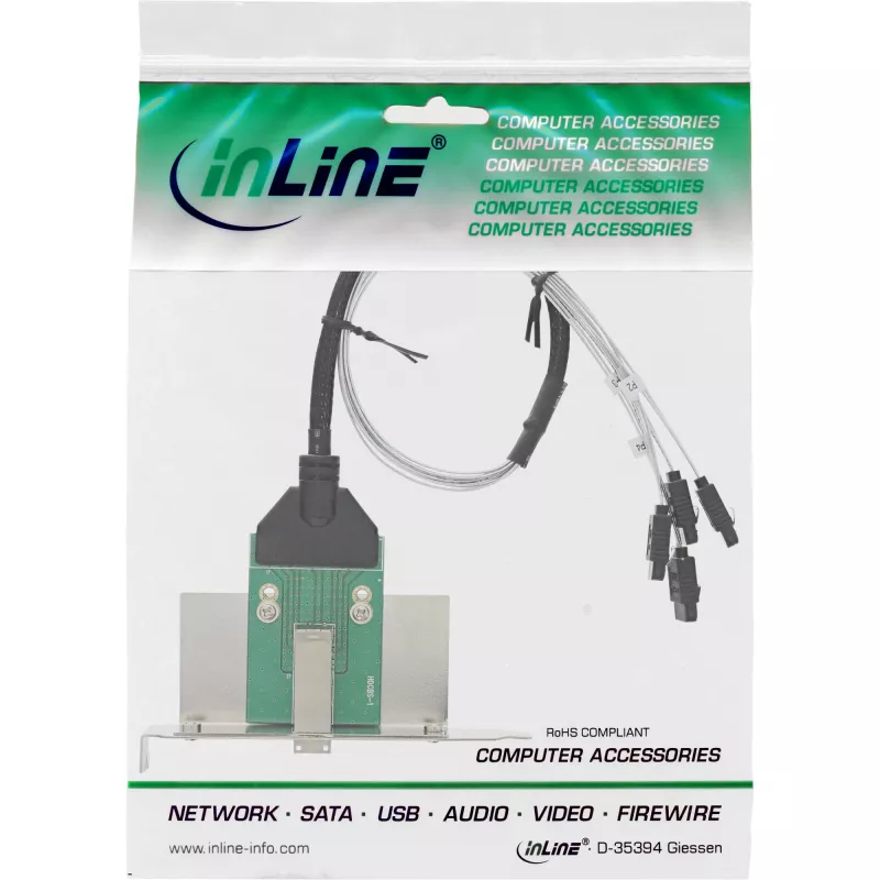 Karta interfejsu SATA InLine SFF-8644 4x SATA