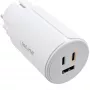 InLine USB PD zasilacz, ładowarka GaN, 3-portowa, podwójna USB-C + USB-A, 65 W, biała