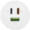 InLine USB PD zasilacz, ładowarka GaN, 3-portowa, podwójna USB-C + USB-A, 65 W, biała