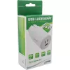 InLine USB PD zasilacz, ładowarka GaN, 3-portowa, podwójna USB-C + USB-A, 65 W, biała