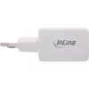 InLine zasilacz USB, ładowarka USB-A + USB-C, 33W, PD + QC, biały