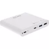 InLine zasilacz USB, ładowarka GaN, 4-portowa, 2x USB-C + 2x USB-A, 120W, biały