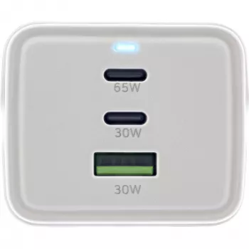InLine zasilacz USB, ładowarka GaN, 2x USB-C, 1x USB-A, PD 3.0, gniazdo bezpieczeństwa