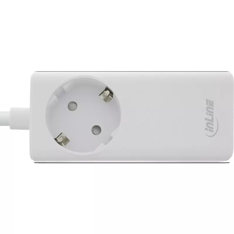 InLine zasilacz USB, ładowarka GaN, 2x USB-C, 1x USB-A, PD 3.0, gniazdo bezpieczeństwa
