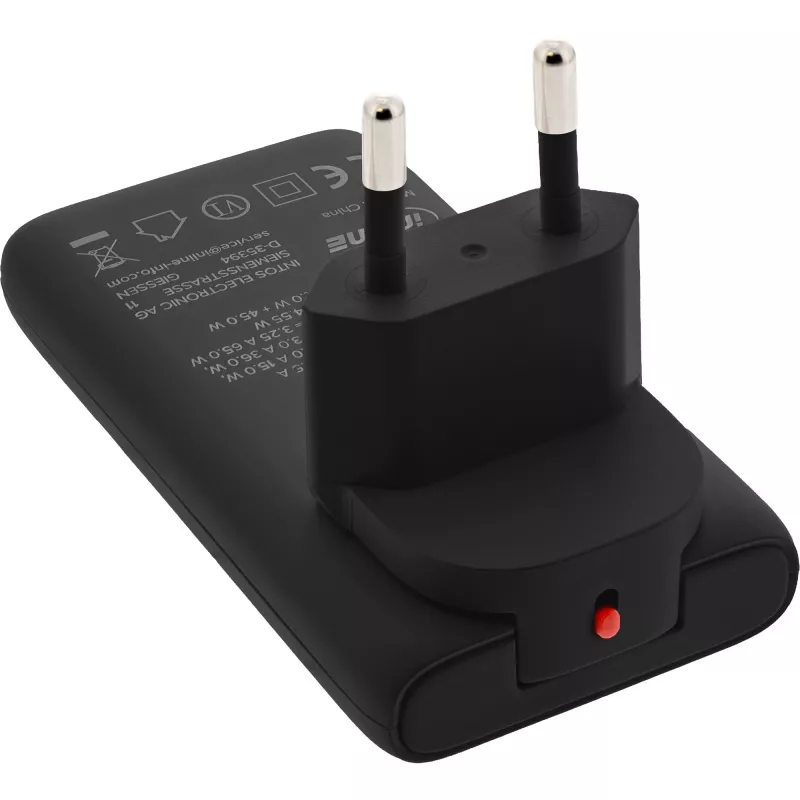 Zasilacz USB InLine 31519B Dual USB-C 65W z dwoma portami USB-C