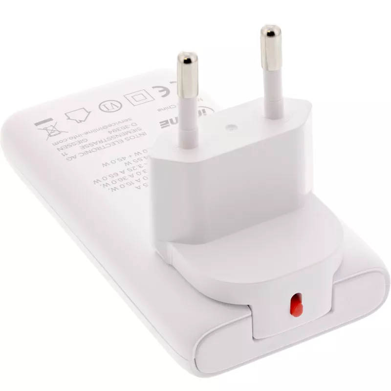 USB Power Supply Charger InLine 31519C Dual USB-C 65W - dual USB-C ports, 65 W total output