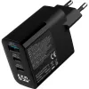 InLine USB PD zasilacz, ładowarka GaN, 3-portowa, USB-C + USB-A, 65W, z wyświetlaczem