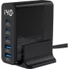 Zasilacz InLine USB PD, ładowarka GaN, 5-portowa, USB-C + USB-A, 140 W, z wyświetlaczem