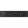 Niezarządzalny przełącznik InLine PoE+ Gigabit sieciowy Switch 5 portów 4x PoE+ 1xSFP 1Gb/s desktop