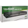 InLine PoE+ Gigabit Injector Hub 16 portów PoE+, 19 cali 1U, w zestawie uchwyty, 2 wentylatory