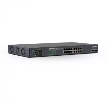 InLine PoE+ Gigabit sieciowy Switch 24 port, 1 Gb/s, 2xSFP,19 Inch1U(w zestawie uchwyty)