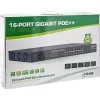 InLine PoE+ Gigabit sieciowy Switch 24 port, 1 Gb/s, 2xSFP,19 Inch1U(w zestawie uchwyty)