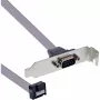 InLine Slot Bracket DB9 męski do 10-pinowego wewnętrznego header direct 1:1 0.6m