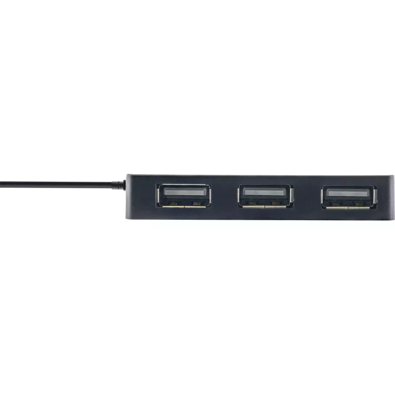InLine USB 2.0 4-Port Hub, wtyczka Type-A na 4x gniazdo Type-A, czarny, 30cm