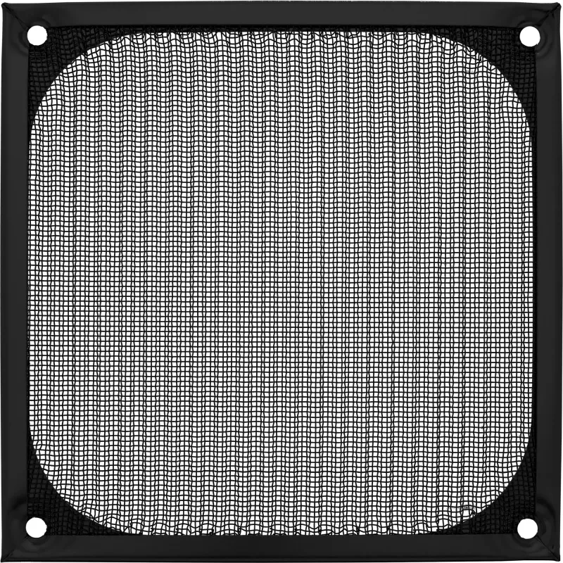 Kratka filtrująca InLine Fan z aluminium, czarna, 120x120mm