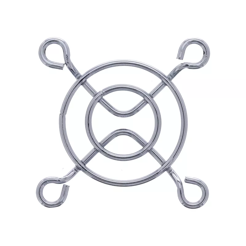 Osłona wentylatora InLine, metalowa, chromowana, 40x40 mm