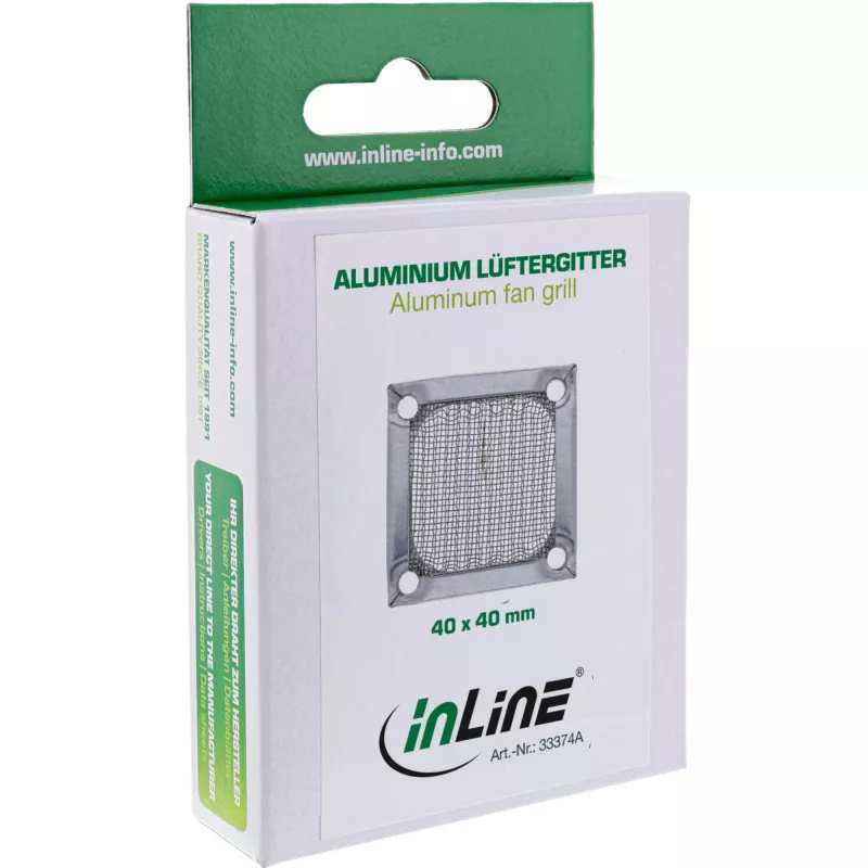 Kratka wentylatora InLine z filtrem aluminiowym InLine 33374A