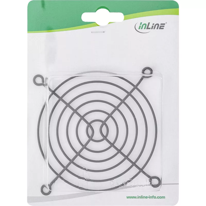 Fan Grill Metal InLine 33379X 92x92mm Czarny