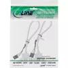 Wspornik slotowy InLine 2x USB 2.0 Typ A żeński na 2x 5-pinowe wewnętrzne złącze, 0,3 m