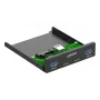 InLine 33456C panel do zatoki napędu 8,89 cm (3,5 cala) Panel portów I/O Czarny
