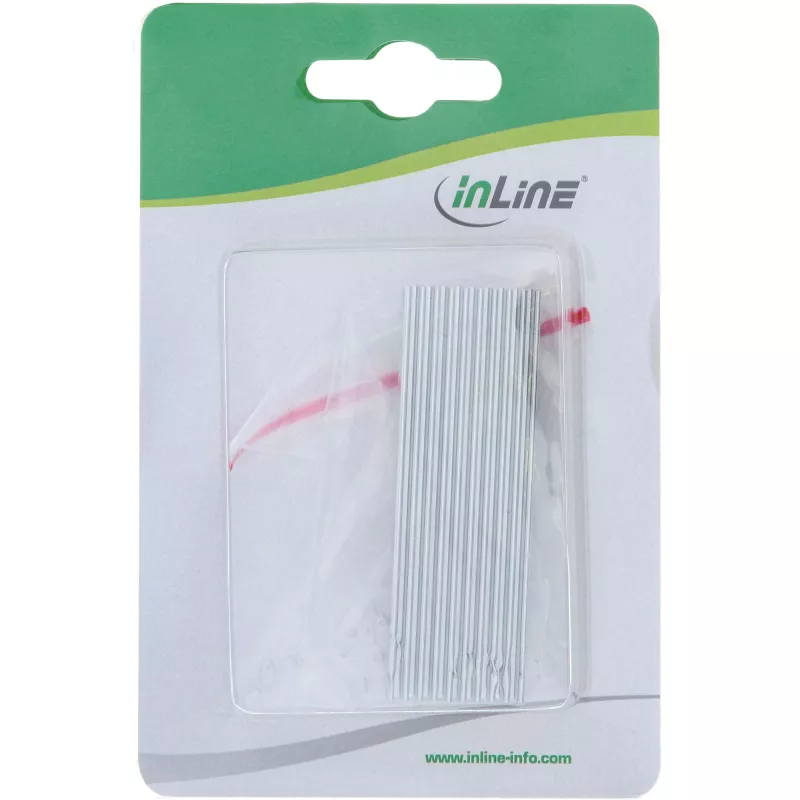 Chłodzenie SSD InLine, żeberka chłodzące / radiator, pasuje do M.2 SSD