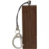 InLine USB 3.0 Flash drive, woodline walnut, with Keychain, 64GB