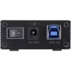 InLine USB 3.2 Gen.1 Hub 7-portowy w aluminiowej obudowie z zasilaczem 2,5 A, czarny