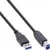 InLine USB 3.2 Gen.1 Hub 7-portowy w aluminiowej obudowie z zasilaczem 2,5 A, czarny