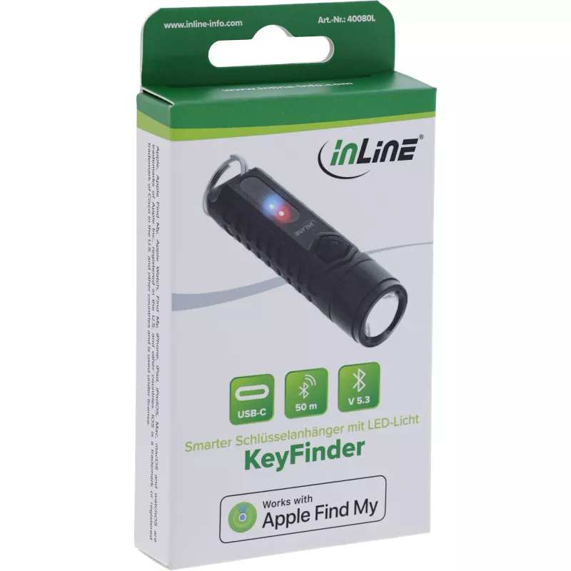 Finder InLine 40080L Lokalizator GPS Uniwersalny Czarny Czas pracy na baterii 6h