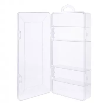 Pudełko na drobne części InLine, 5 przegródek, 206x107x33 mm, przezroczyste