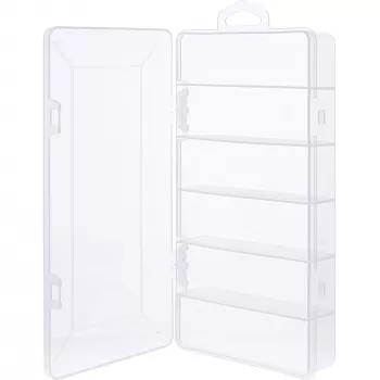 InLine Small Components Box, 6 komór, 206x107x33mm, przezroczysty