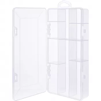 InLine Pudełko na drobne elementy 10 przegród 206x107x33mm, przezroczysty