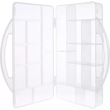 Pudełko na drobne części InLine, 11 przegródek, 271x186x40mm, przezroczyste