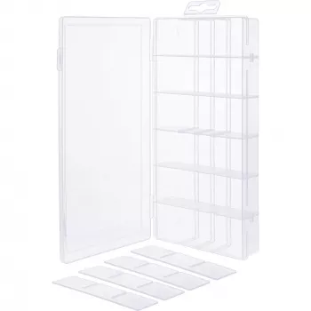 InLine Small Components Box, 18 komór, 207x110x27mm, przezroczysty