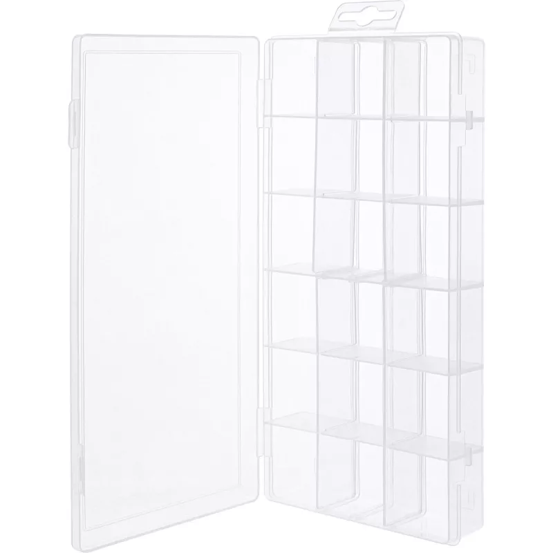 InLine Small Components Box, 18 komór, 207x110x27mm, przezroczysty